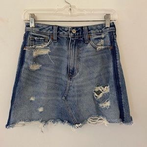 High Waisted Jean Skirt